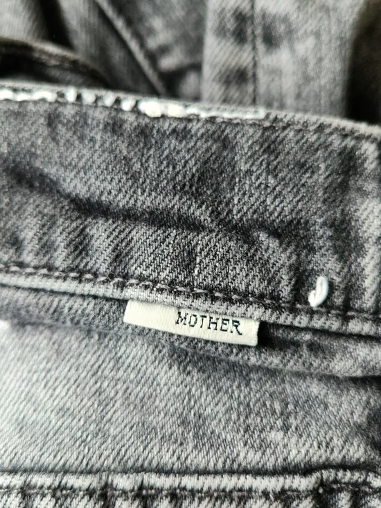 MOTHER Superior Women's Jeans 25 The Ditcher Crop Shadow Dancing Gray Wash - Picture 12 of 12